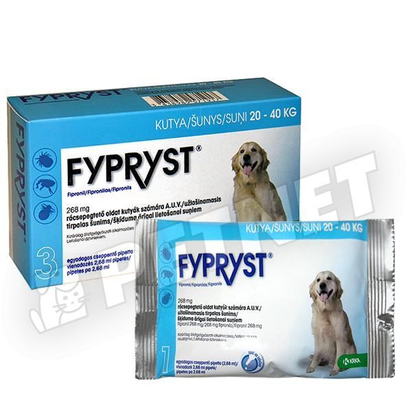 Fypryst Spot On kutya L 20-40kg 1db