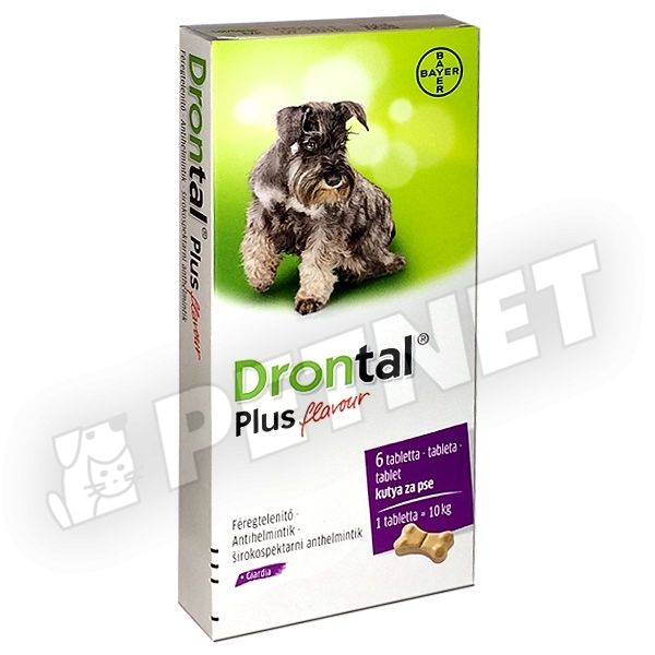 Drontal Plus ízesített féreghajtó tabletta - Féreghajtó kutyáknak - Mészárosdoki Webáruház