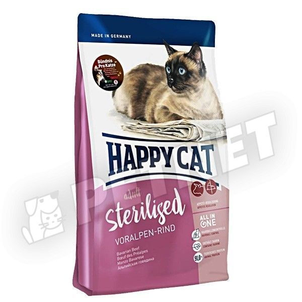 Happy Cat Adult Sterilised Voralpen Rind Marha 10kg