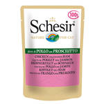 Schesir Cat Adult Csirkefilé Sonkával algazselében 100g