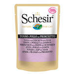 Schesir Cat Adult Tonhal Csirke Sonkával 100g