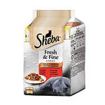 Sheba Fresh & Fine Húsos válogatás szószban 6x50g