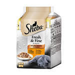 Sheba Fresh & Fine Szárnyas válogatás szószban 6x50g