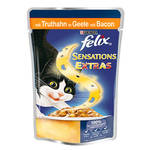 Felix Felix Sensation Extras Pulyka bacon ízzel aszpikban 100g