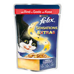 Felix Felix Sensation Extras Marha sajt ízzel aszpikban 100g