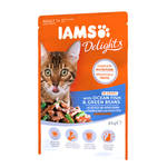 IAMS Delights Óceáni hal zöldbabbal szószban 85g