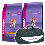 Eukanuba Puppy & Junior Medium 2x15kg +Sporttáska