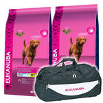 Eukanuba Adult Large Weight Control 2x15kg +Sporttáska