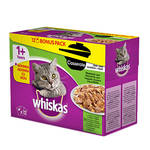 Whiskas Casserole 1+ Vegyes válogatás szószban 12x100g