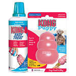 KONG Puppy Medium és Stuffn Easy Treat Puppy Paste