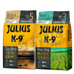 Julius K-9 GF City Dog Adult Kacsa körtével +Nyúl rozmaring 2x10kg