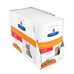 Hills PD Feline c/d Urinary Care Urinary Stress Chicken 12x85g