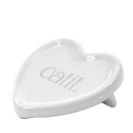 Hagen Catit Creamy Ceramic Heart szív alakú kínálótál