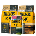 Julius K-9 GF City Dog Adult Kacsa körtével 2x10kg +Ajándék 3kg