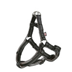 Trixie Softline Elegance Fekete-Szürke Y hám M 50-65cm