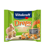 Vitakraft Drops Mini sárgarépás jutalomfalatok törpenyulaknak 40g