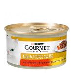 Gourmet Gold Duo Marhahús Csirkével 85g
