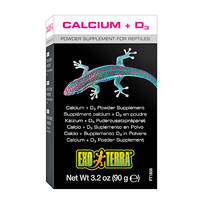 ExoTerra Calcium +D3 hüllőknek, kétéltűeknek 90g