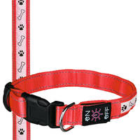 Trixie SaferLife USB világító nyakörv piros L-XL 50-60cm