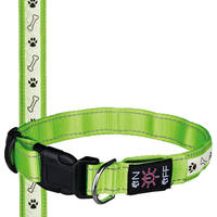 Trixie SaferLife USB világító nyakörv zöld L-XL 50-60cm