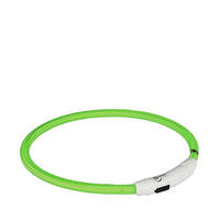 Trixie SaferLife Flash USB nyakkarika zöld M-L 45cm