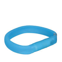 Trixie USB Flash Light Széles nyakkarika kék M-L 50cm