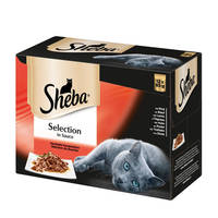 Sheba Selection Multipack Húsos válogatás szószban 12x85g