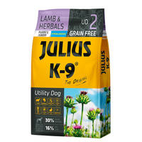 Julius K9 GF Utility Dog Hypoallergen Puppy Junior Bárány gyógynövény 10kg