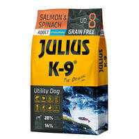 Julius K9 GF Utility Dog Hypoallergen Adult Lazac spenót 10kg
