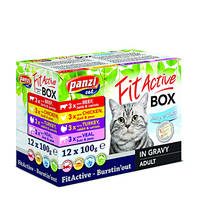 FitActive Cat Fit-A-Box húsos válogatás szószban 12x100g