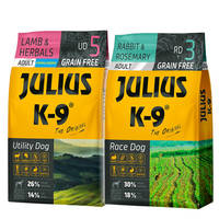 Julius K9 GF Utility Dog Hypo Adult Bárány gyógynövény +Nyúl rozmaring 2x10kg