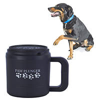 Paw Plunger Medium Mancstisztító közepestestű kutyáknak fekete
