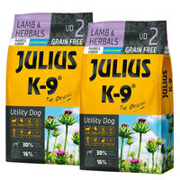 Julius K9 GF Utility Dog Hypoallergen Puppy Junior Bárány gyógynövény 2x3kg