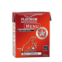 Platinum Menü Beef Chicken Marha csirke 375g