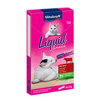Vitakraft Cat Liquid Snack Marha +Inulinnal 6x15g
