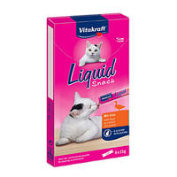 Vitakraft Cat Liquid Snack Kacsa +Beta-Glukán 6x15g