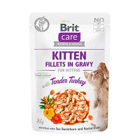 Brit Care Kitten Filets in Gravy Tender Turkey Pulykahússal 85g