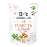 Brit Care Crunchy Cracker Insects with Salmon Rovarfehérje lazaccal 200g