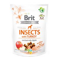 Brit Care Crunchy Cracker Insects with Turkey Rovarfehérje pulykával 200g
