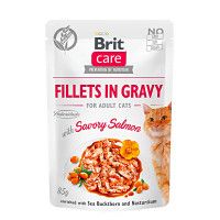Brit Care Cat Fillets in Gravy Savory Salmon Lazachússal 85g