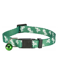 Trixie Skull Koponya mintás macskanyakörv Zöld