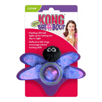 KONG Bat-A-Bout Flicker Firefly LED villogós Szentjánosbogár Lila 9cm