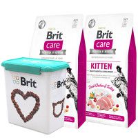 Brit Care Grain Free Kitten Friss Csirke pulykával 2x2kg +Ajándékkal