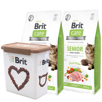 Brit Care Grain Free Senior Weight Controll Friss Csirke 2x2kg +Ajándékkal