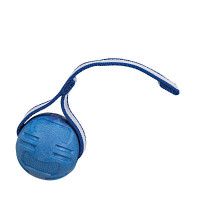Trixie Visible Floatable TPR Ball Vizi apportlabda szalaggal kék 6cm
