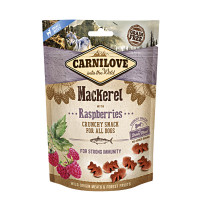 CarniLove Crunchy Snack Mackerel with Raspberries 200g