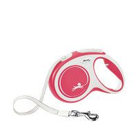 Flexi New Comfort M szalagos Piros Fehér 25kg/5m