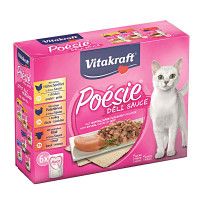 Vitakraft Poésie Sauce Húsos válogatás szószban 6+1x85g
