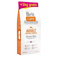 Brit Care Hypoallergen Adult Medium Lamb & Rice 12+2kg Ajándék