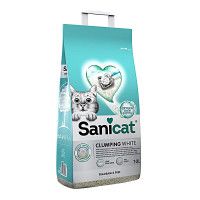 SaniCat Clumping White Fragrance Free csomósodó macskaalom 10l/9kg